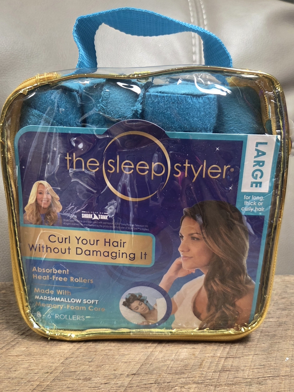 NEW The Sleep Styler Large Nighttime Hair Curlers Heatless Rollers Bin 1H